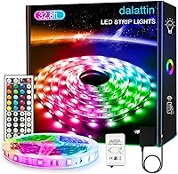 Vista 13 de dalattin Luces LED para dormitorio de 400 pies, tira de luces LED inteligentes con control remoto de aplicación, tiras de luz LED RGB, tira de luces
