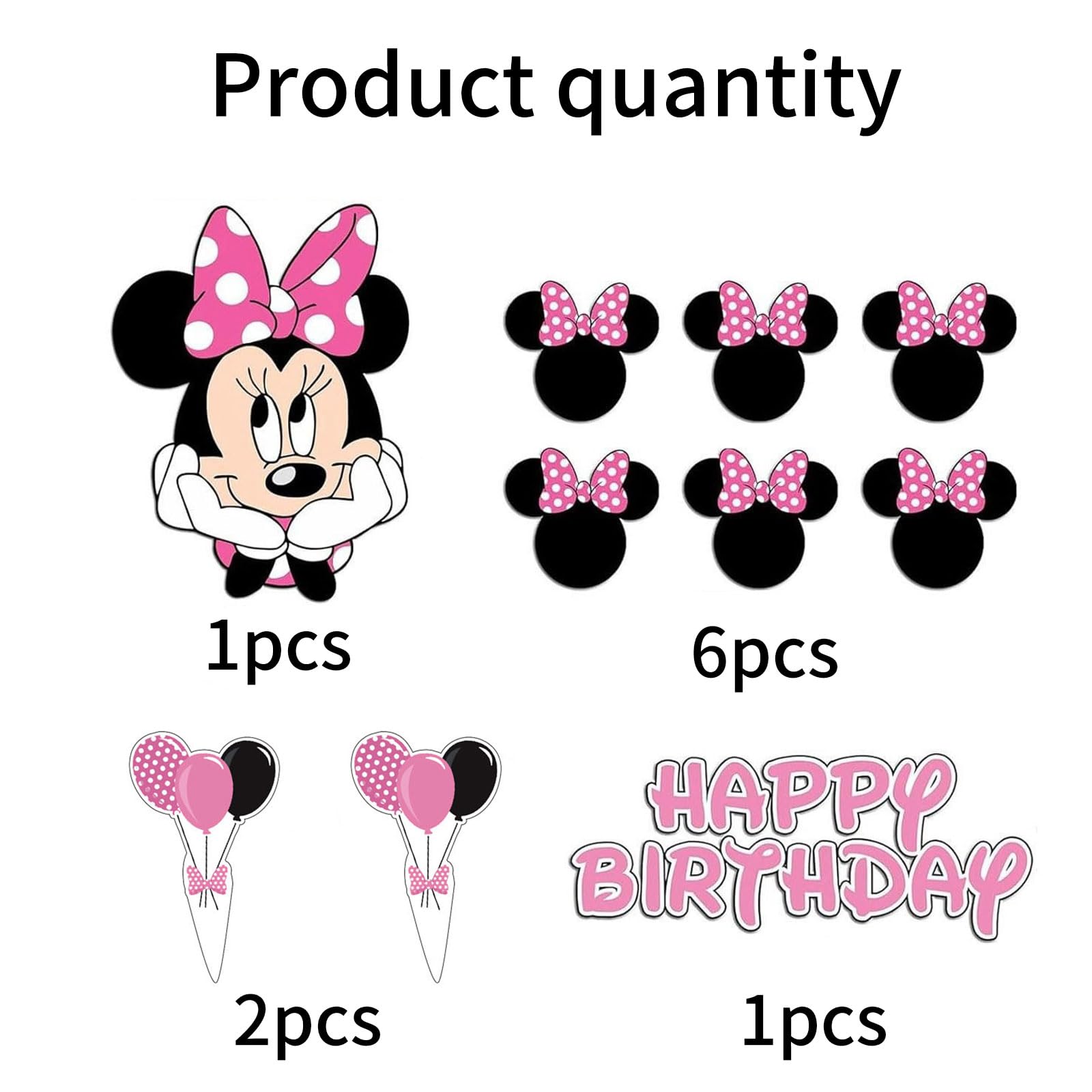 Cute Mouse Birthday Cake Toppers -2