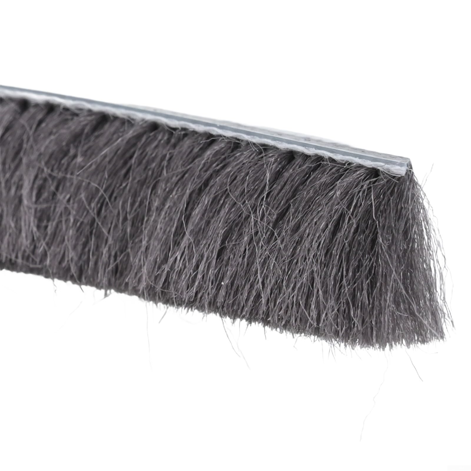 Striscia impermeabile da 10 m con guarnizione a spazzola pelosa per porte scorrevoli e battenti, riduce il rumore e l'accumulo di polvere (5 mm x 12 mm)