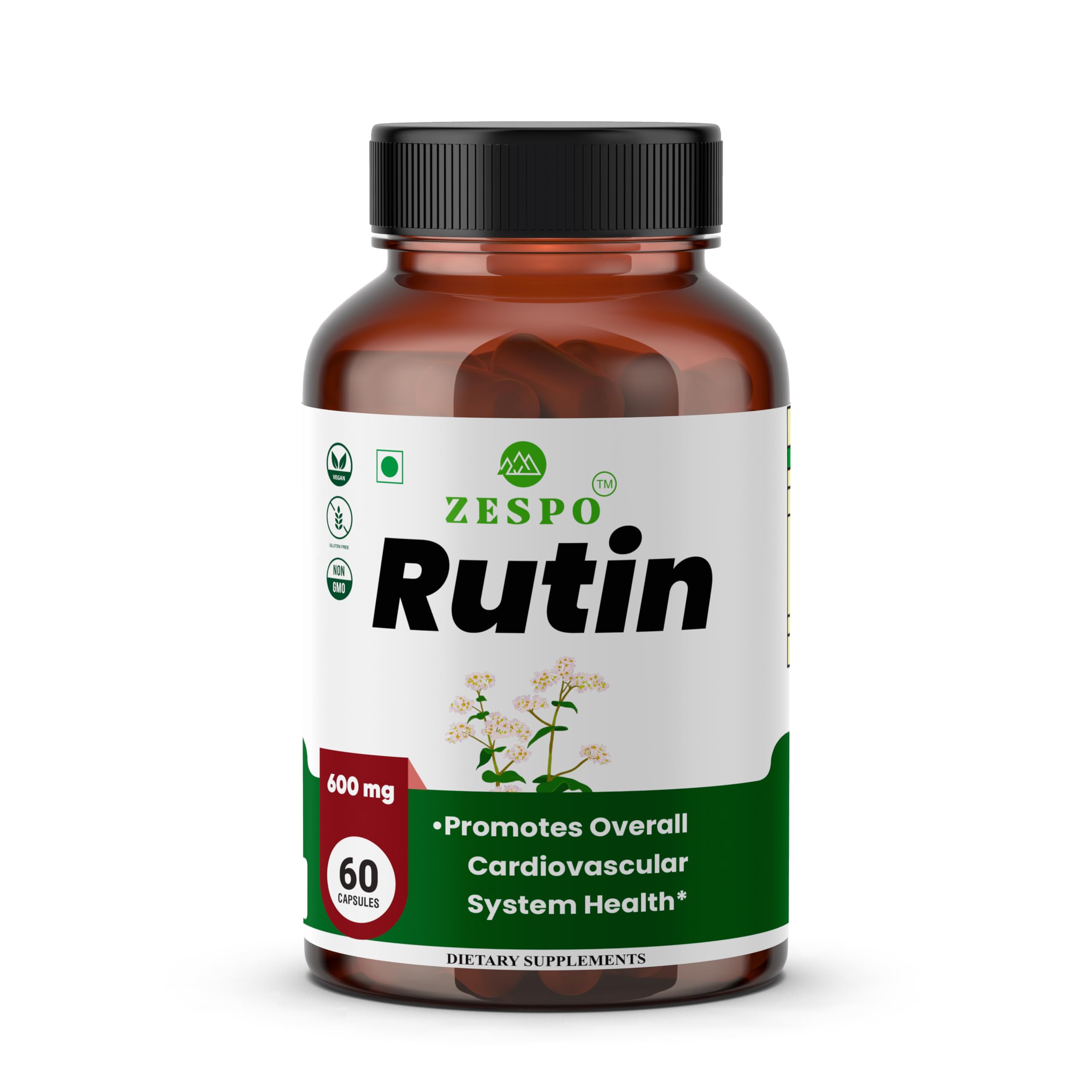 ZESPO Rutin - Cardiovascular Support & Antioxidant Powerhouse for Heart Health & Overall Wellness (B0CL3C143D) Amazon Price History, Amazon Price Tracker