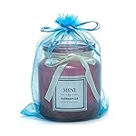 Volanic 100PCS 6X9 Inch (17X23 CM) Sheer Drawstring Organza Gift Bag Jewelry Pouch Party Wedding Favor Candy Mini Bottle Samples Display Bags