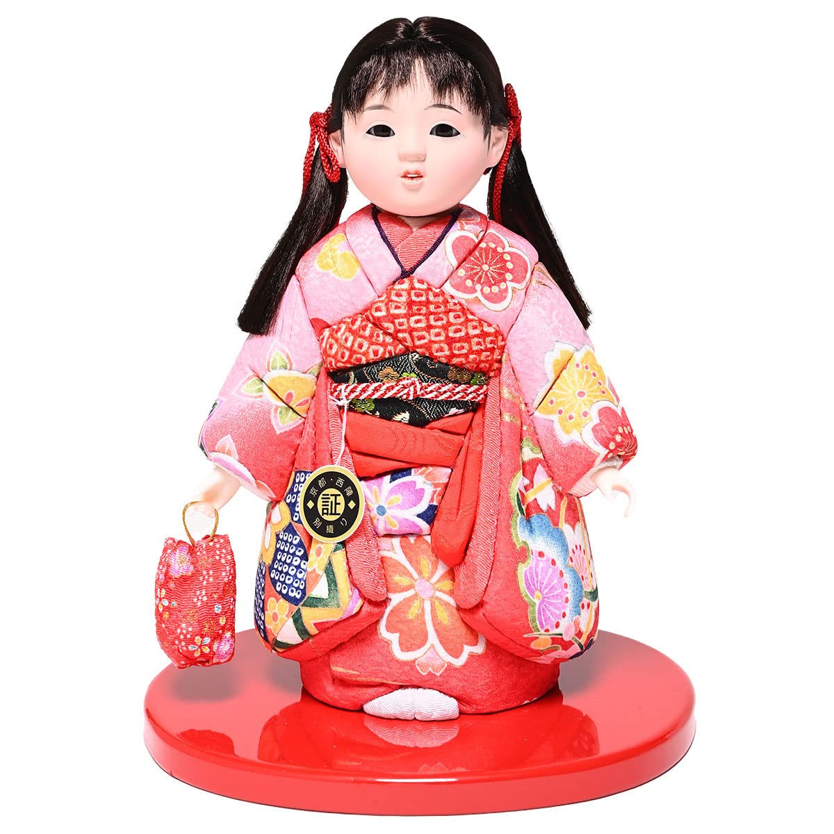 Amazon | 【木目込市松】市松人形6号 木目込京都西陣友禅衣装市松：芳