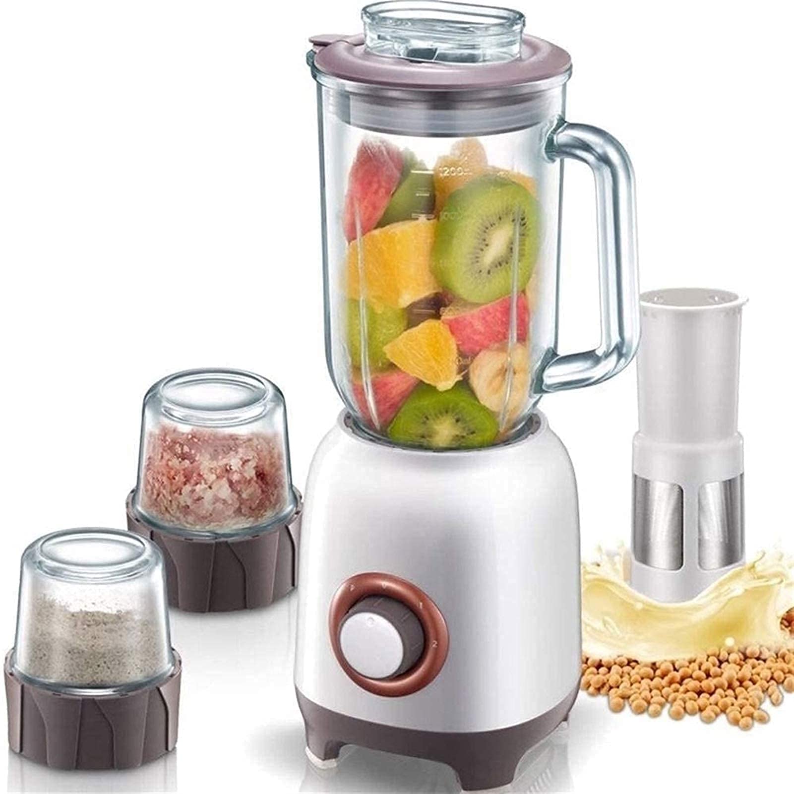 MIIKHI Juicer Machines,Slow Masticating Juicer Extractor Easy to Clean,Quiet Motor and Reverse Function, BPA-Free, Cold Press Juicer