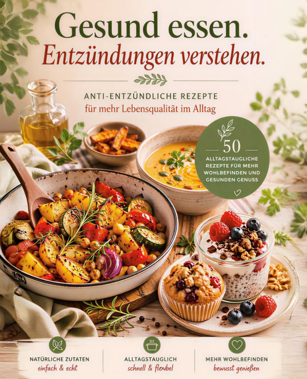 Gesund essen. Entzündungen verstehen.: Anti-entzündliche Rezepte für mehr Lebensqualität im Alltag