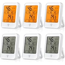 6 Pack Room Thermometer Indoor Hygrometer - Digital Indoor Thermometer