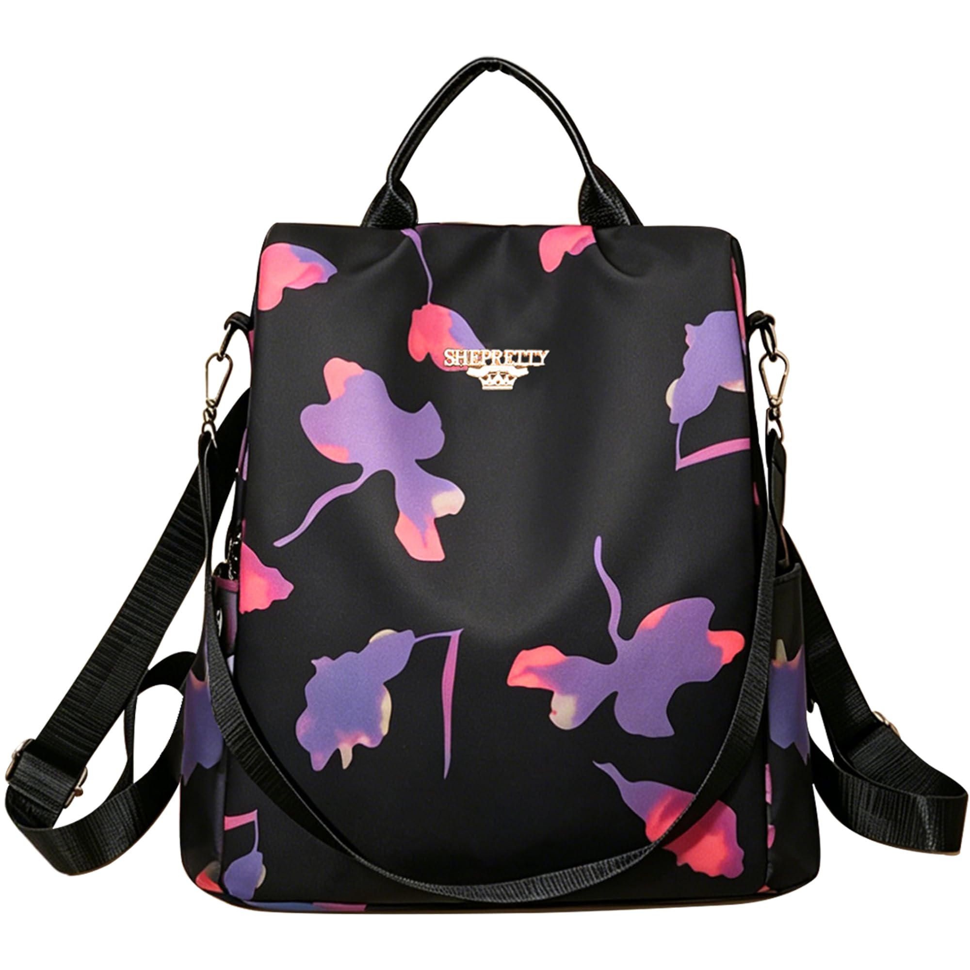 shepretty Zaino Donna antifurto Borsa Tracolla Zainetto Viaggio,3zihudie