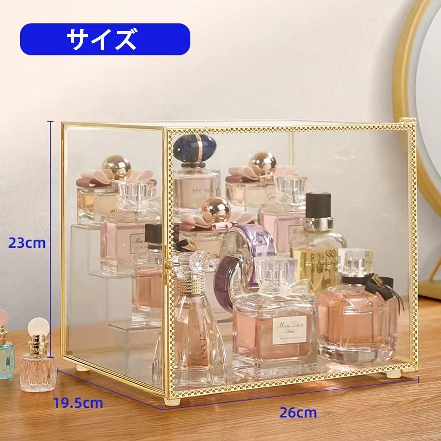 Amazon.co.jp: 香水収納ボックス 透明 防塵 香水 表示スタンド 香水