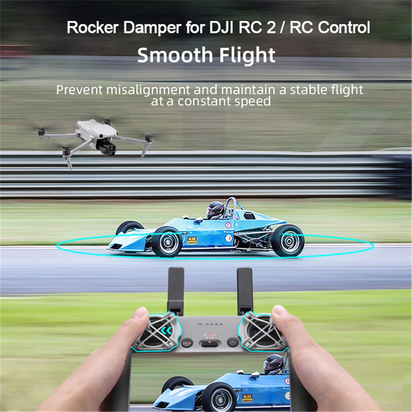 Wtohoby Joystick Rocker Damper for DJI Flip/Mini 4 PRO/AIR 3S/AIR 3/Mini 3/Mini 3 PRO/AIR2S Drone for DJI RC 2/ RC remtoe Controller Stick Speed Fixed Bracket Improve Fly Accuracy Drone Accessories