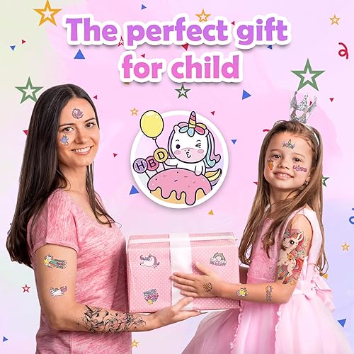 Miniatura 3 de 24 hojas de tatuajes falsos lindos para niñas, tatuaje colorido de medio brazo, tatuaje de manga, tatuajes pequeños, suministros de fiesta de