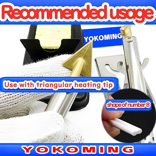 Miniatura 5 de Kit de soldadura de plástico Varillas de soldadura de plástico 40pcs 4 tipos de soldadura de plástico Punta de calentamiento Varillas de reparación