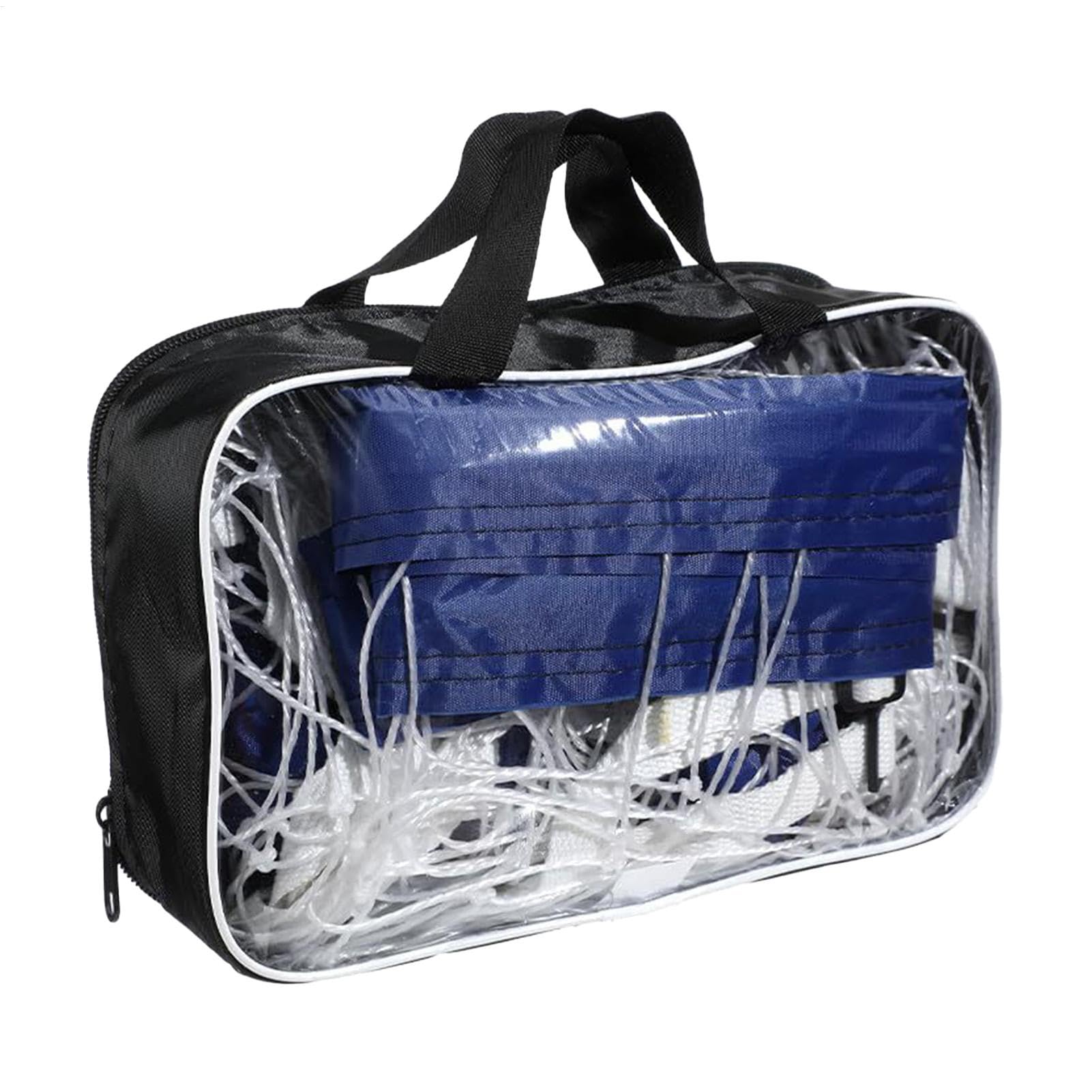 Filet de Volleyball de Piscine 15 x 3 Pieds, Filet de Rechange Portable, Résistant à l'Eau en Nylon, Maille Robuste