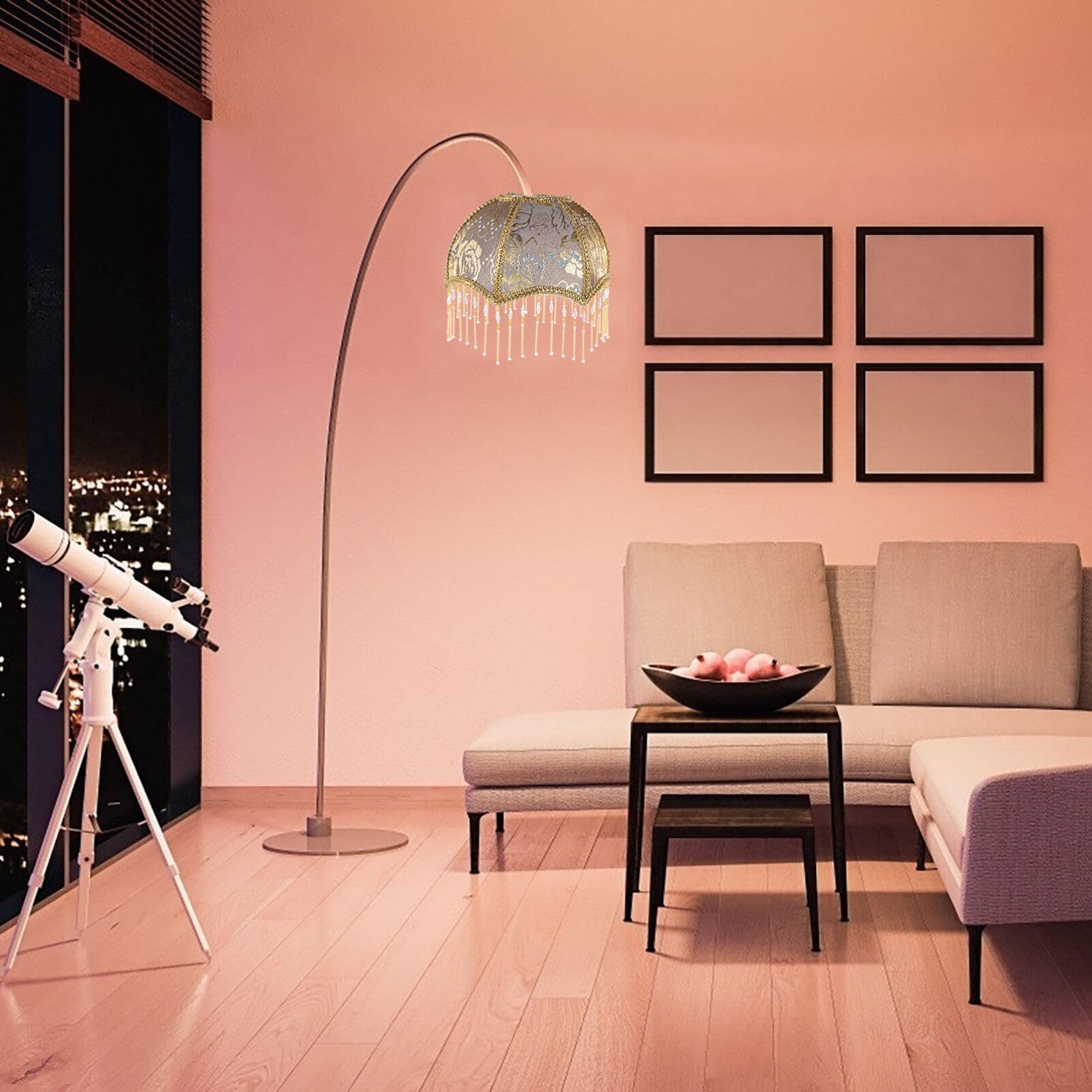 Gadpiparty Paralume a Forma di Ombrello e Acrilico Design Stampato Elegante Resistente e Decorazione Casa Stili multipli per Lampade E27 Adatto per Lampade a Sospensione