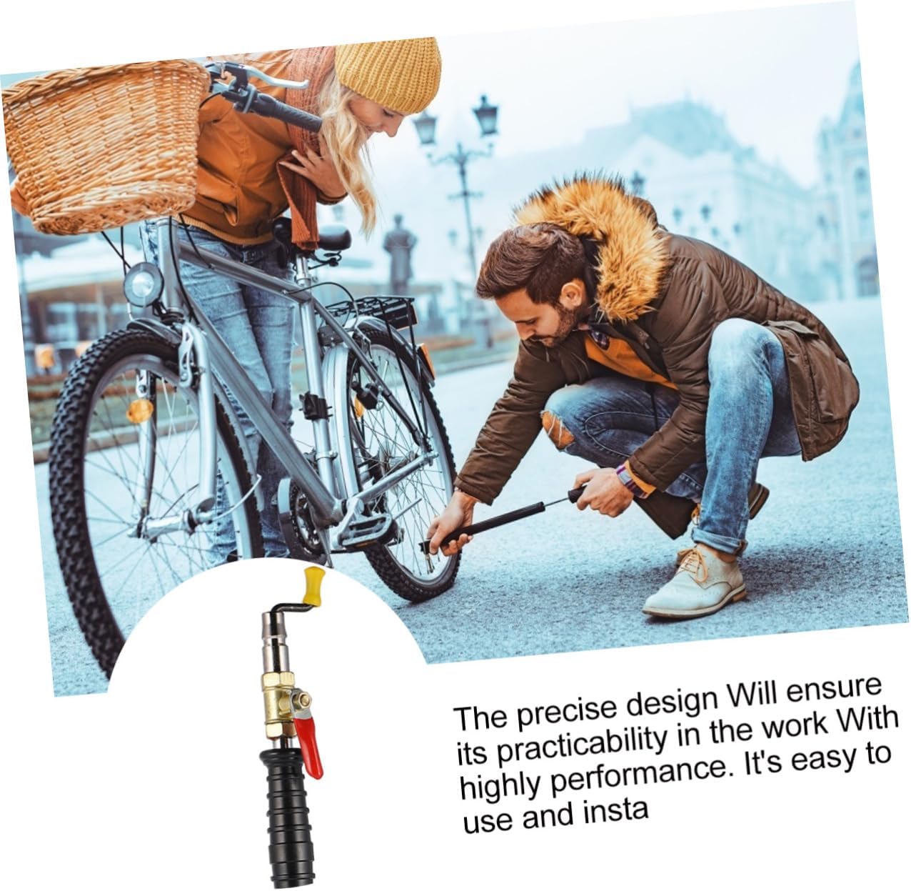 Sturdy Multi Functional Inflation Head Air Input Connector for Car Tire image 3