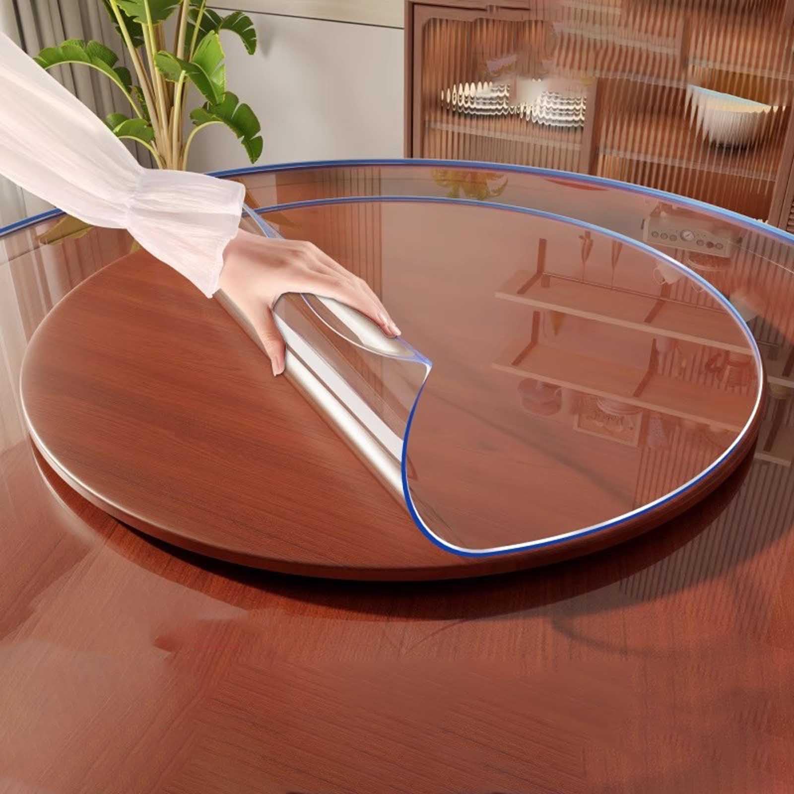 Nappe ronde transparente en 3mm pour sublimer votre salle à manger