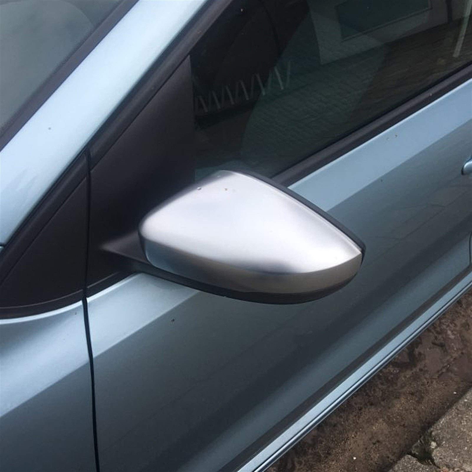 Osłona lusterka bocznego, do VW, POLO, 6R 6C Obudowa lusterka wstecznego Pełna chromowana matowa obudowa Osłona lusterka bocznego
