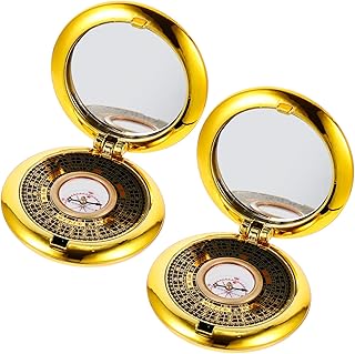 VANZACK Bússola De Bolso Vintage 2 Peças Ferramentas Para Crianças Bússola Para Crianças Ferramenta De Acampamento Manual Bússola De Metal Luo Pan Suprimentos Para Acampamento Ao