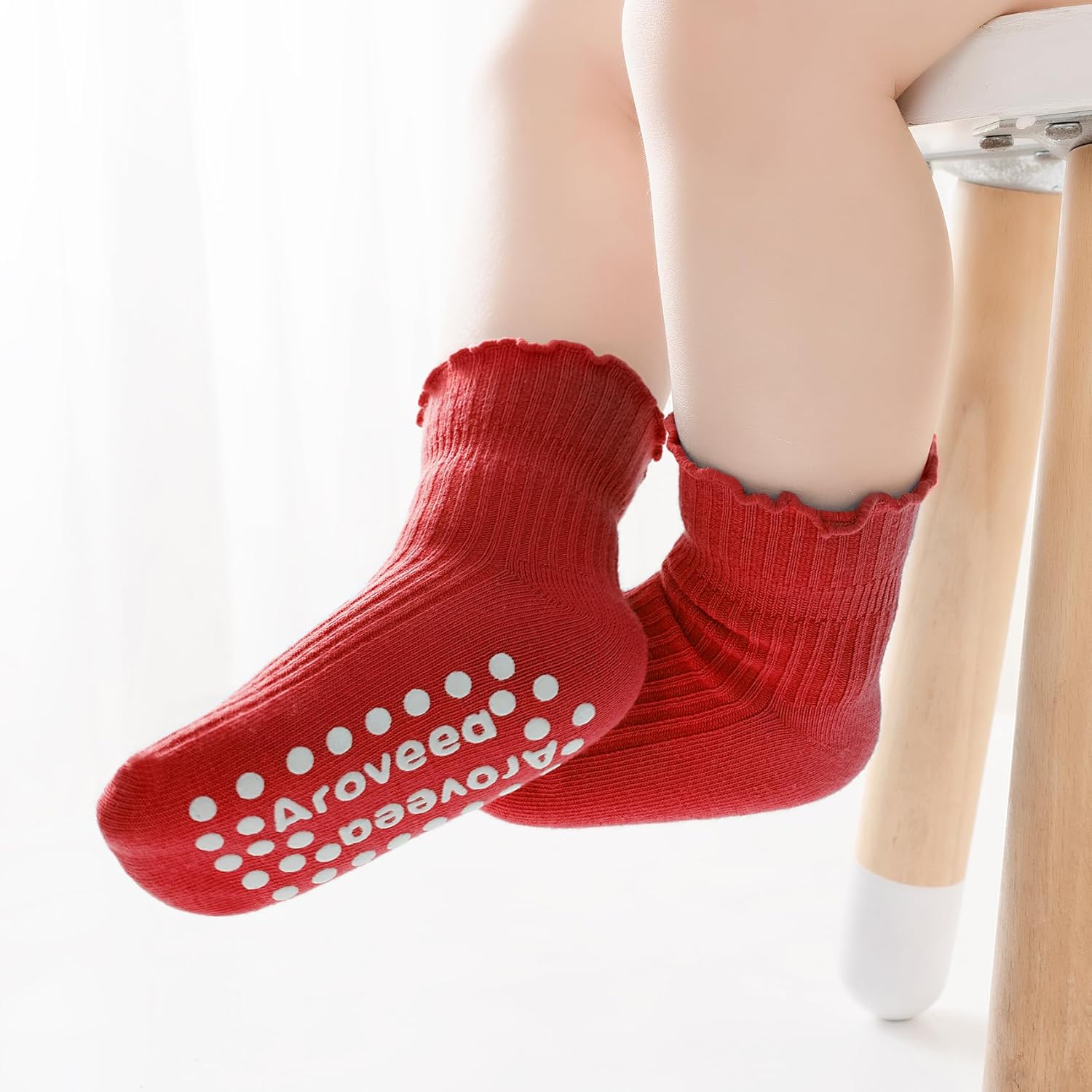 Non Slip Grip Ankle Baby Socks 12 Pack for Toddler Boys and Girls Kids Infant Baby Cute Cotton Socks - Image 2