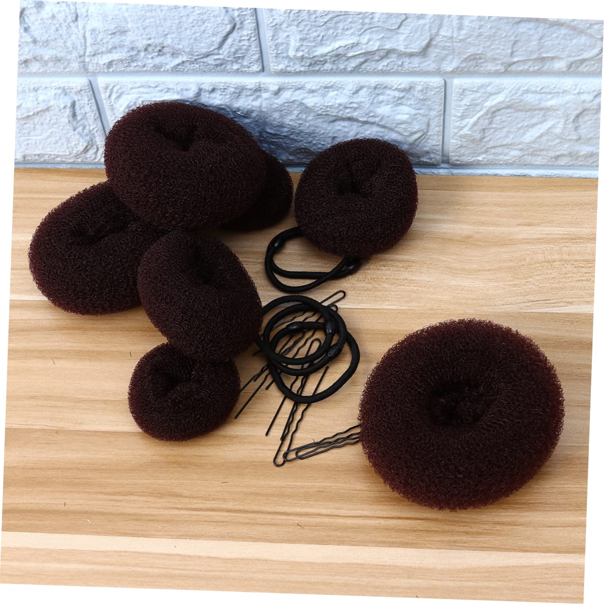 LALAFINA 3pezzi Accessori Per Acconciature Donuts e Fasce Per Per Chignon e Speciali Include U- Per Ottimale