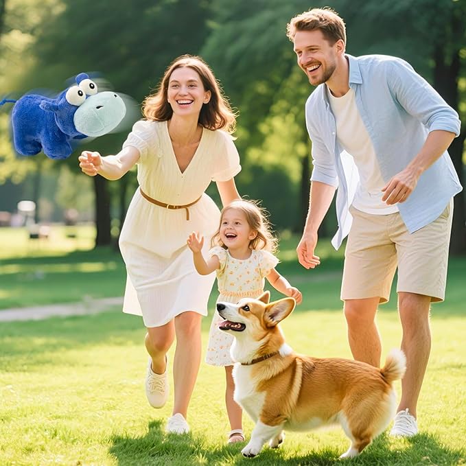 Juguete Squeaky Hippo para Perros Todas las Razas miniatura 5
