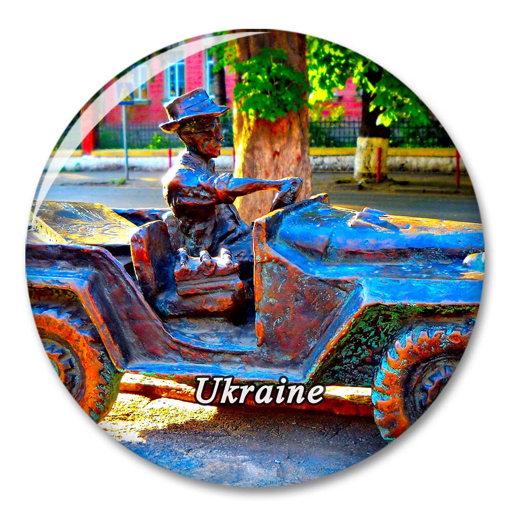 Magnete Frigorifero Souvenir Kiev Ucraina – Forma 7x6 Cm, In Resina, Idea Regalo Di Viaggio - 4