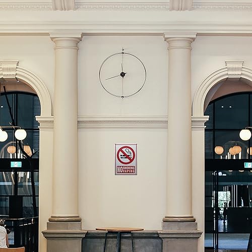 Miniatura 3 de Señales de no fumar para negocios, paquete de 4 unidades de aluminio de 40 milésimas de pulgada de pulgada de pulgada de pulgada de diámetro,