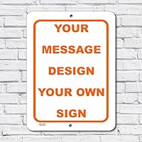 Vista 1 de Cartel blanco personalizado de aluminio 007 con tu nombre