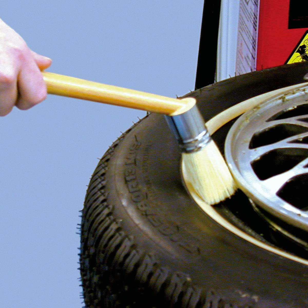 Myers Tire Supply 46660 Euro Style Angled Tire Lube Application Brush for EuroPaste, Angled 11-Inches Long with 1-3/4-Inch Brush