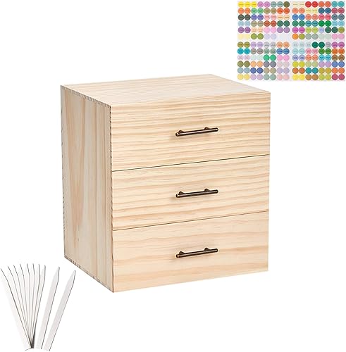 Miniatura 2 de Pure Vie Caja de almacenamiento de madera para aceites esenciales, para el hogar, con capacidad para 90 botellas (se adapta a 0.2-0.5 fl oz),