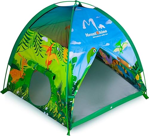 MountRhino Kids Play Tent -48x48x42 Dinosaur Tent Playhouse Outdoor Indoor Tents for Kids Portable Dinosaur Toys Tents for Boys Girls Imaginative