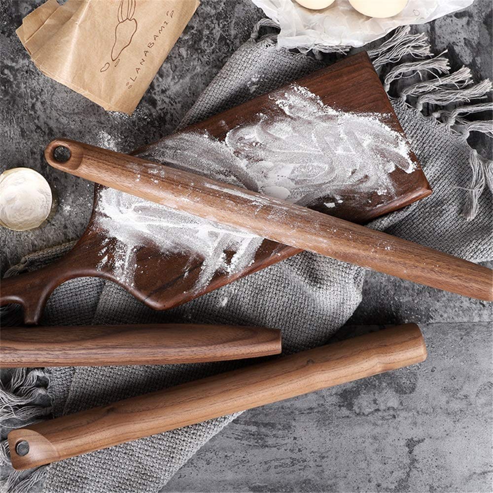 Pin rotolante (15,7 Pollici) □ Pin in Legno per Fondente, Crosta di Torta, Biscotti, Pasticceria, Pasta □ Design affusolato e Costruzione Liscia - Utensile da Cucina Essenziale