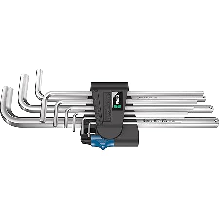 Wera 950 PKL Winkelschlüssel 2.0x100mm - Metrisch Gestellverchromt