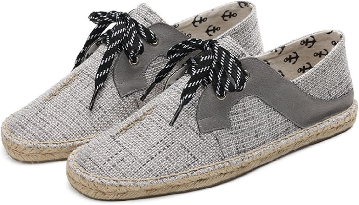Sennian エスパドリーユシューズ スニーカー メンズ シンプル 無地 柔らかい 亜麻 疲れない Off カジュアル 履きやすい 旅行 お出かけ ローカット 通気性 軽量 レースアップ キャンバスシューズ 滑りにくい 仕事 デッキシューズ Sennian エスパドリーユシューズ スニーカー メンズ シンプル 無地 柔らかい 亜麻 疲れない Off カジュアル 履きやすい 旅行 お出かけ ローカット 通気性 軽量 レースアップ キャンバスシューズ 滑りにくい 仕事 デッキシューズ