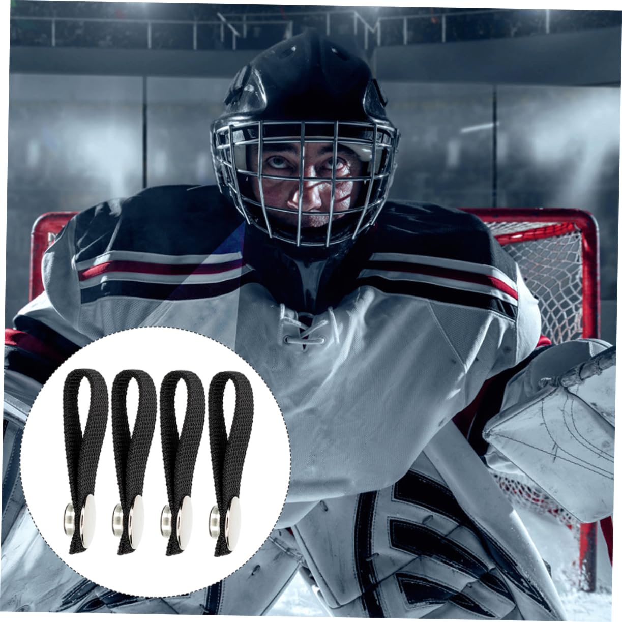 ULTECHNOVO 12pares Correa De Barbilla Desmontable para Casco De Hockey De Diseño Práctico y Duradero Accesorio Cómodo y Fácil De Instalar Compatible La Mayoría De Cascos De Hockey