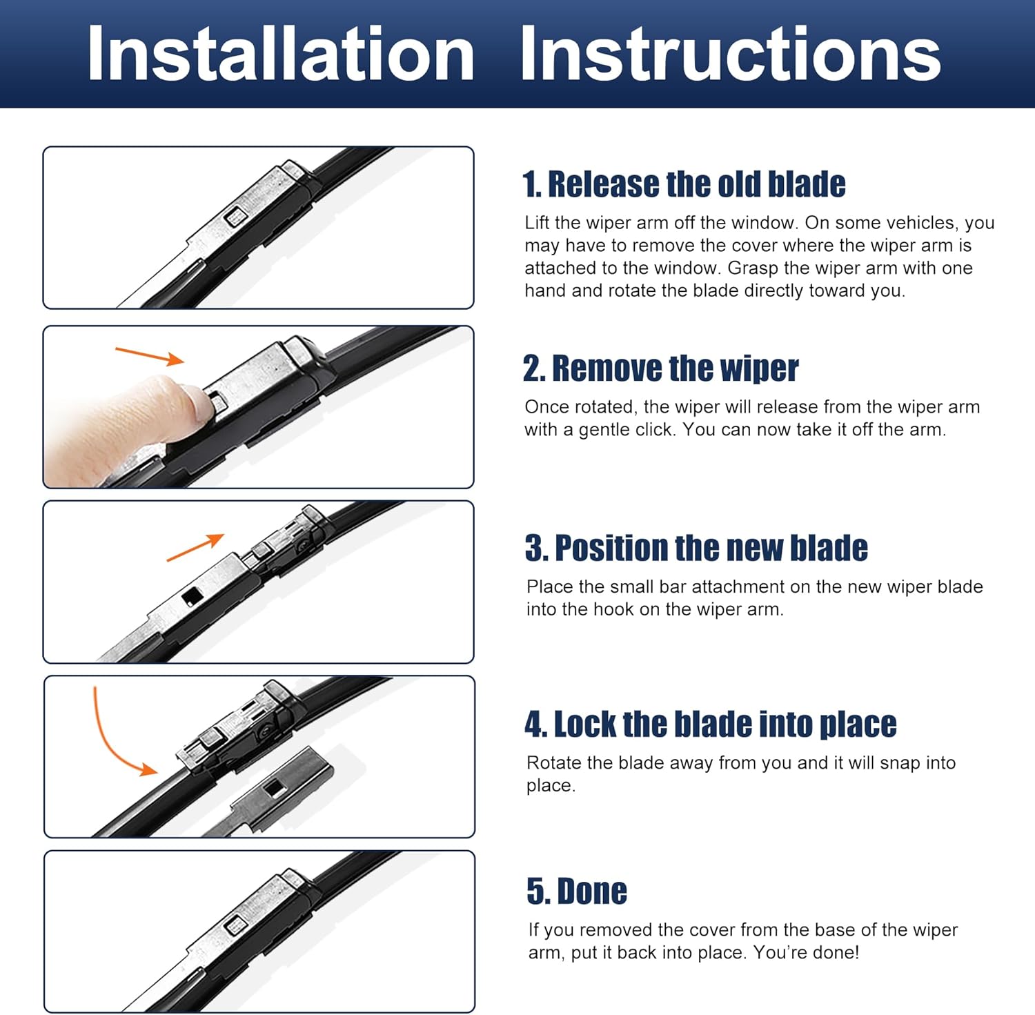 X AUTOHAUX 2pcs 26"+22" Silicone Front Windshield Wiper Blade for VW Tiguan Touareg 2018-present Windscreen Wiper OE Replacement Set All-Seasons Top-Lock/Push Button