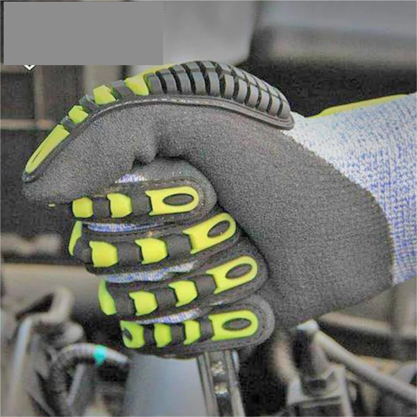Compatibile con guanti da lavoro di sicurezza antivibranti Guanti protettivi meccanici antiurto resistenti agli urti(M)