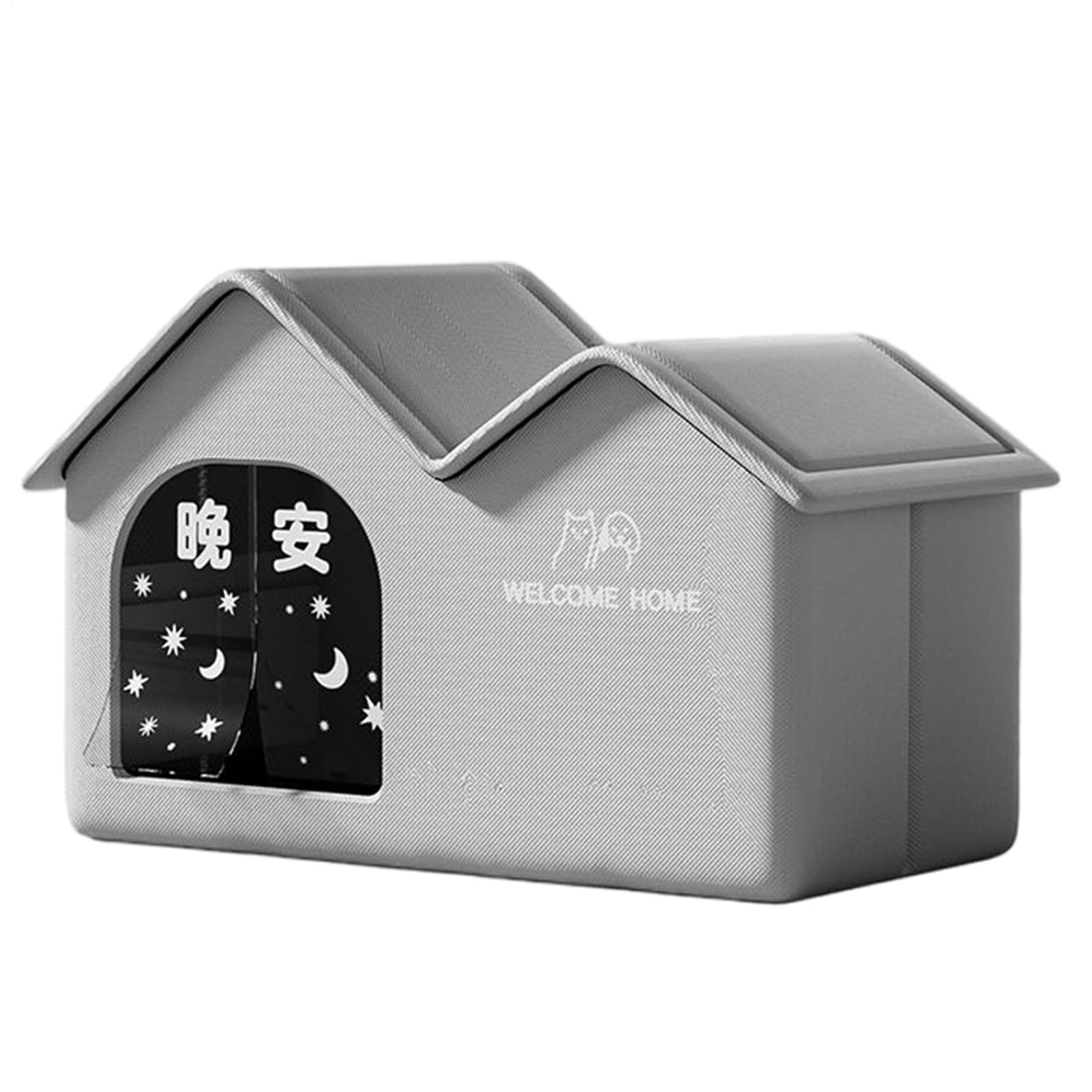 Outdoor Cat House Weatherproof, Foldable Enclosed Dog Nest, Cold Weather Kitten Shelter, for Caregivers Pet Parents Animal Lovers Rescuers Barn Suburban Backyard Porch Garden Park Front Door