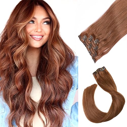 Extensiones de cabello humano real con clip, de 12 pulgadas, extensiones de cabello humano real con clip, de 12 pulgadas, extensiones de cabello