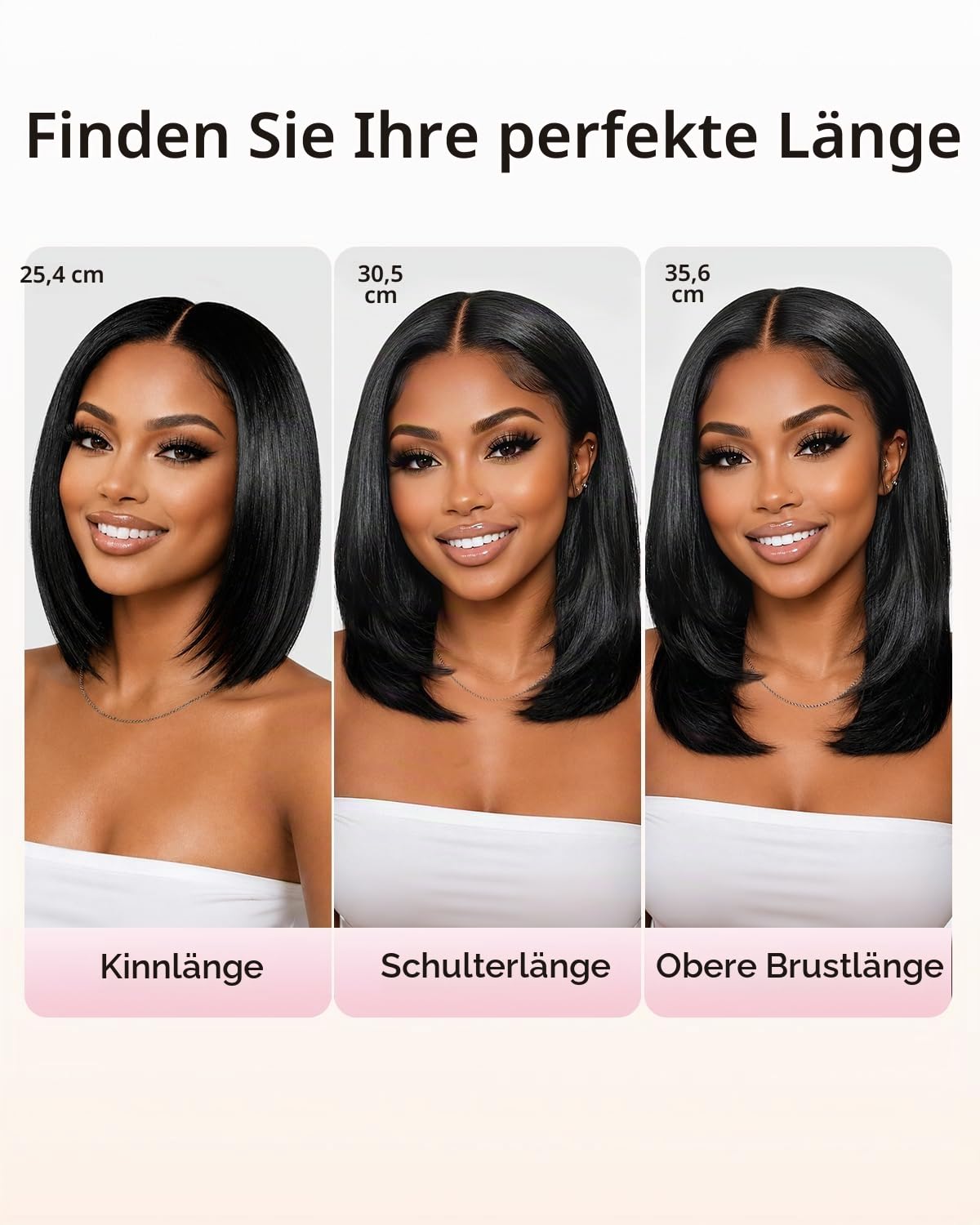 Layered Cut Straight Bob Wig Human Hair,9x6 Glueless Wig Human Hair with Drawstring Pre Cut Pre Plucked Echthaar Perücke Lace Front Wigs Ready to Wear Straight Bob Perücke Damen Echthaar 10 Zoll