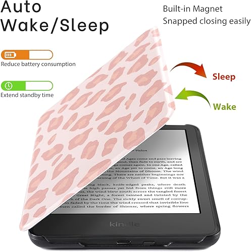 Miniatura 3 de CoBak Funda para todos los nuevos Kindle de 11 generación 2022 - Funda inteligente de piel sintética ultra delgada con apagado y encendido