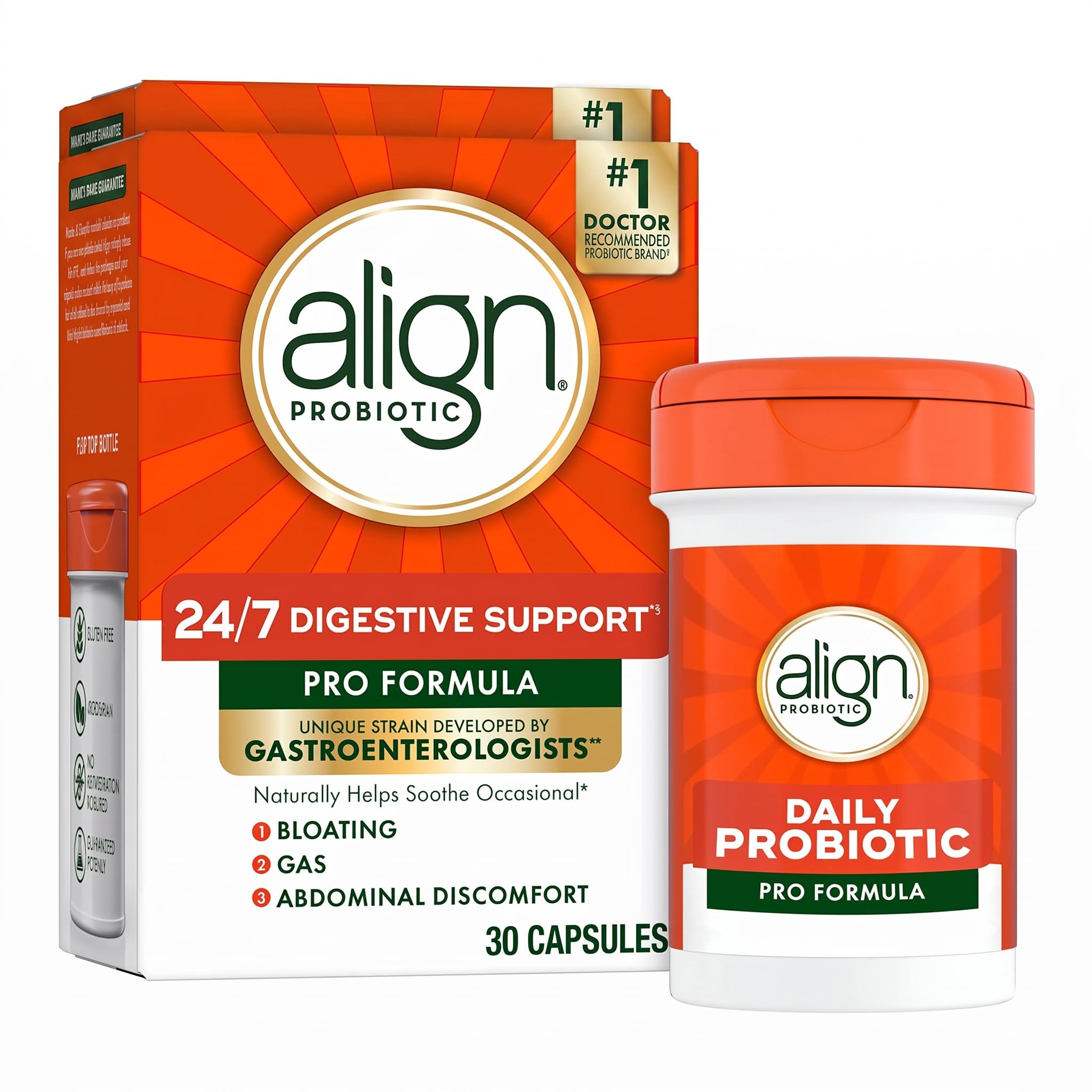 Align Probiotic, Pro Formula, Probiotics for Women and Men, Probiotics for Digestive Health, Men and Womens Probiotic Capsules Help Relieve Occasional Bloating & Gas*, 30 Capsules — Amazon image 10