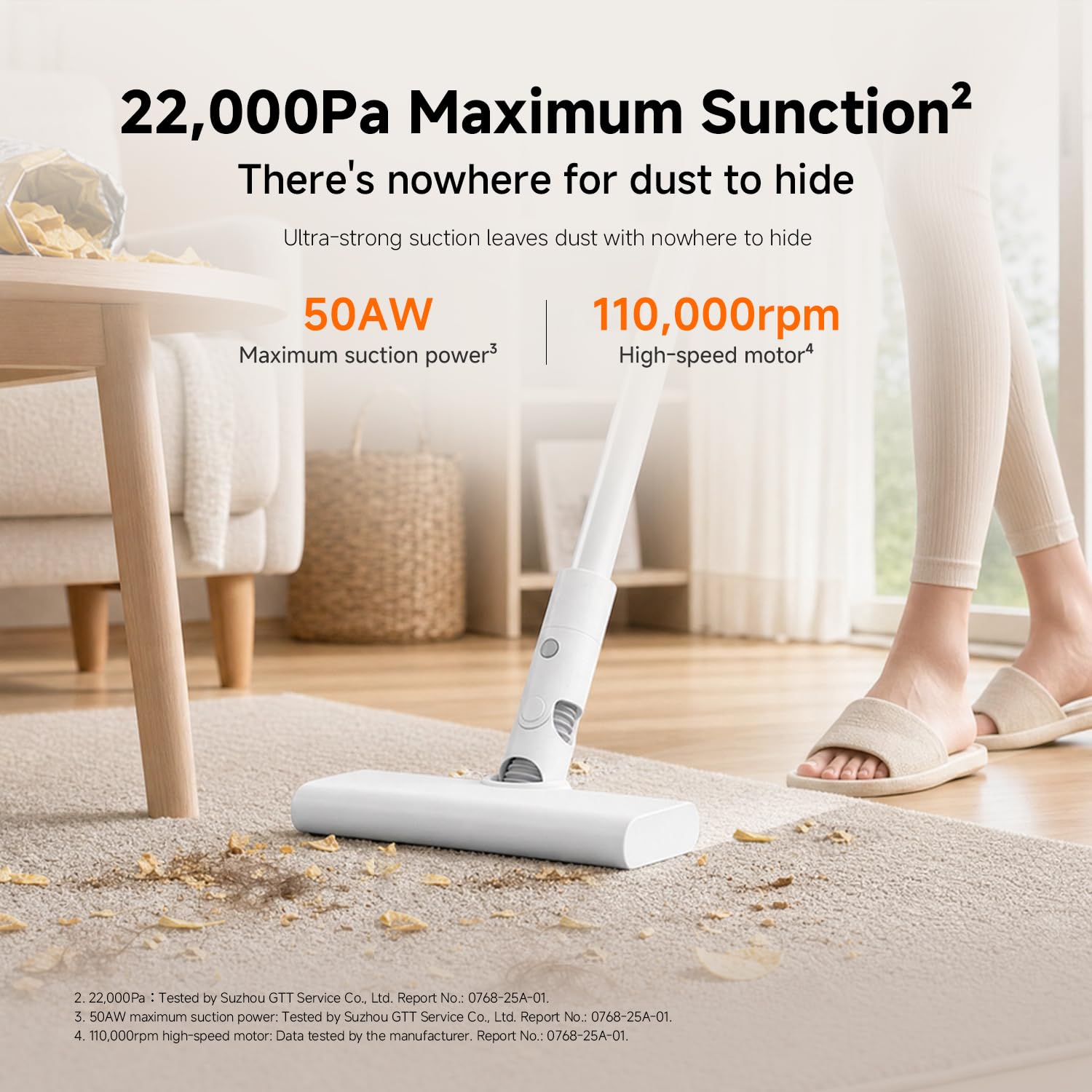 Xiaomi P30 Cordless Vacuum Cleaner, 22,000 Pa, Strong Suction