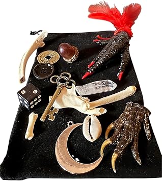Bone Throwing Divination kit Bone kit Osteomancy- Divination Voodoo Hoodoo Witchcraft Oddities Folk Magic