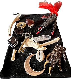 Bone Throwing Divination kit – Bone kit – Osteomancy- Divination – Voodoo – Hoodoo – Witchcraft – Oddities – Folk Magic