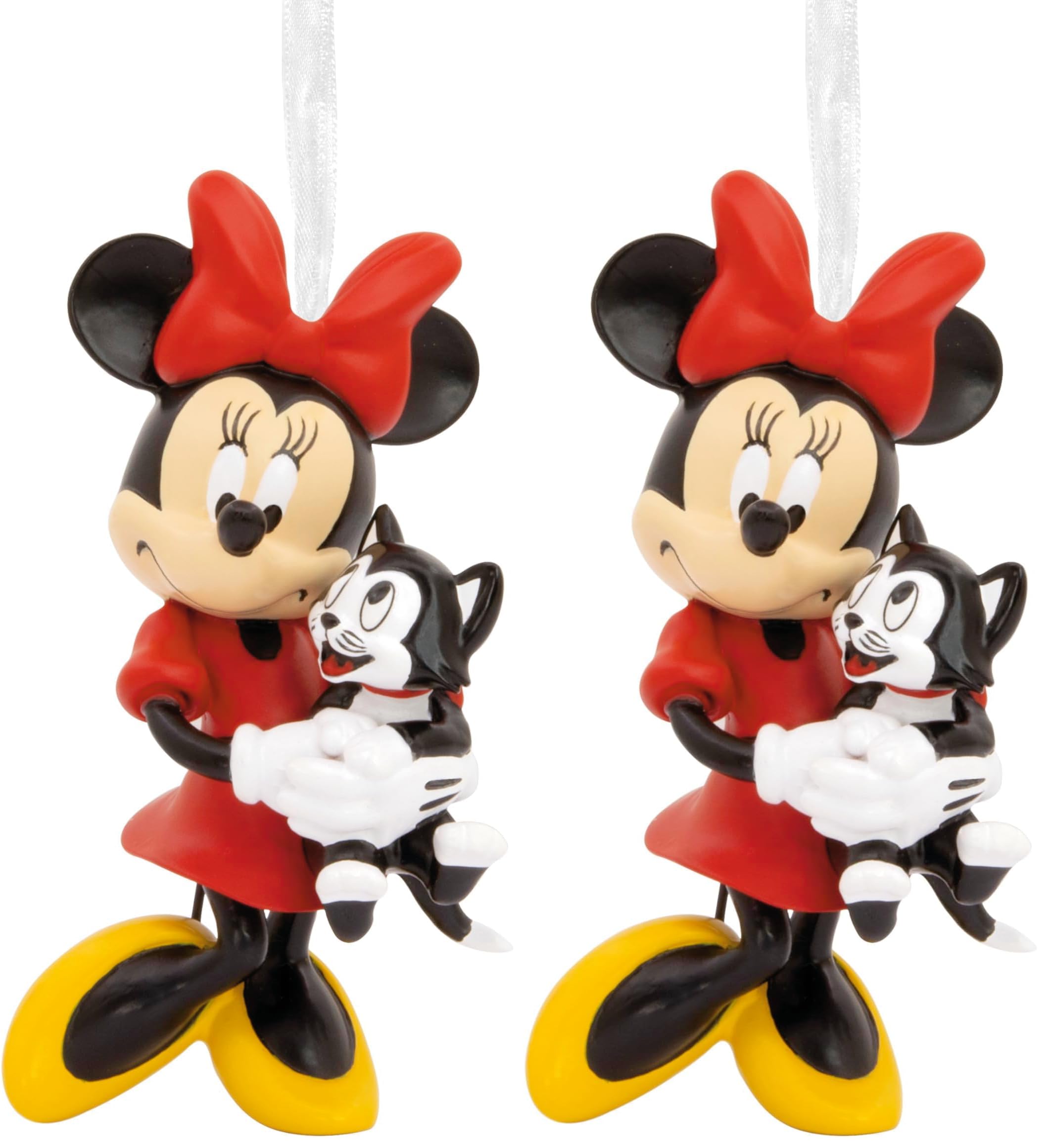 Hallmark Minnie Mouse et Figaro ornement de Noël Disney en lot de 2 pièces pour sapin