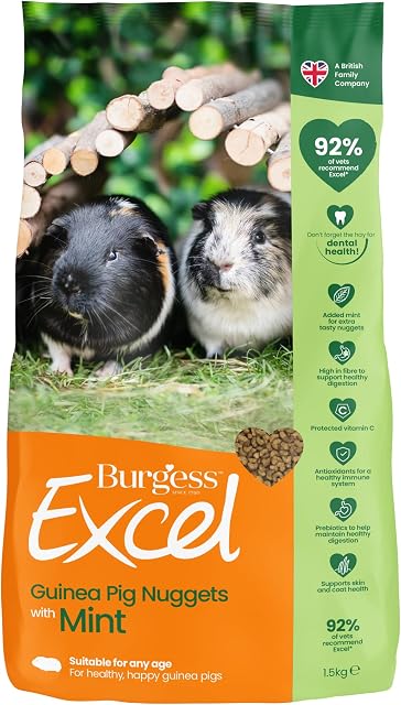 Burgess Excel Guinea Pig Nuggets with Mint, 1.5 kg