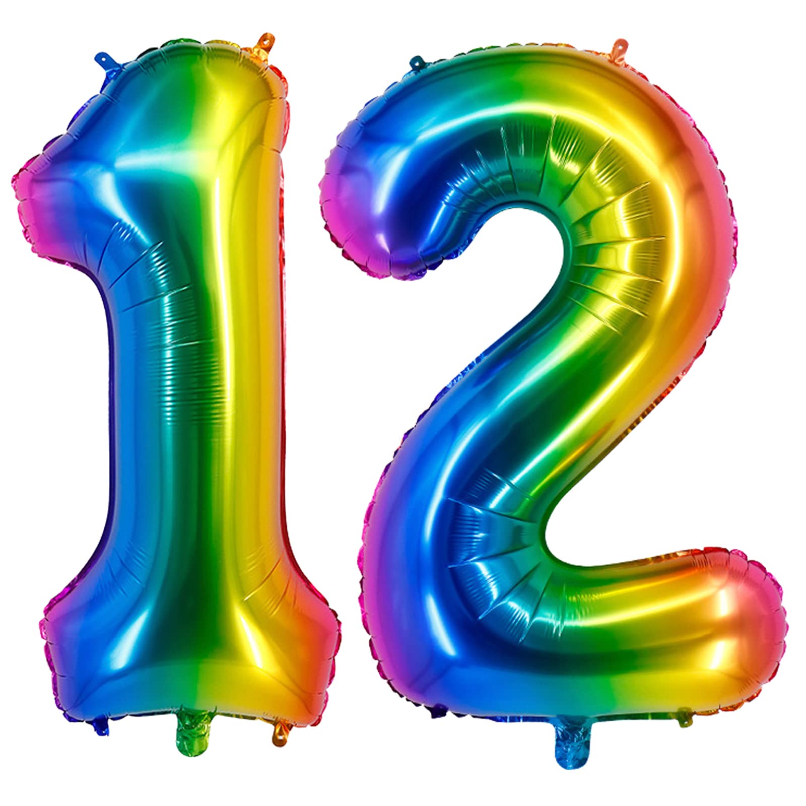 Amazon.com: EBAIJQUO 40Inch Rainbow Number Balloons (12) - Giant