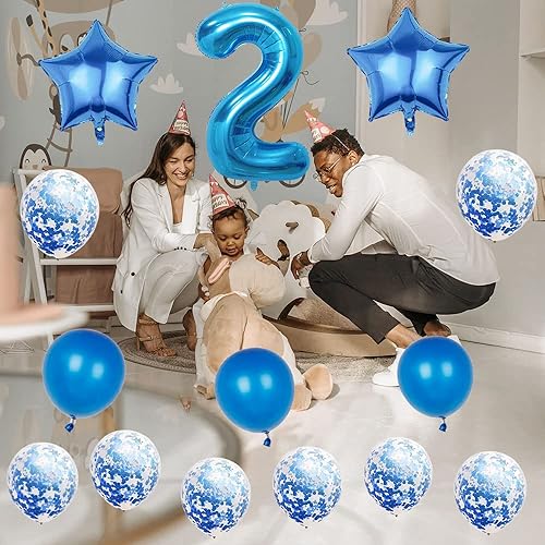 Miniatura 3 de 94th Birthday Decorations Party Supplies,Blue Number 94 Balloon,40 Inch Giant Foil Mylar 94th Balloons Decoration for men and women,Large Helium