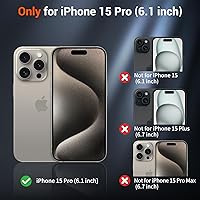 Vista 321 de SUPFINE - Funda magnética para iPhone 13 Pro Max (compatible con MagSafe), (protección contra caídas de grado militar de 10 pies), delgada, Negro