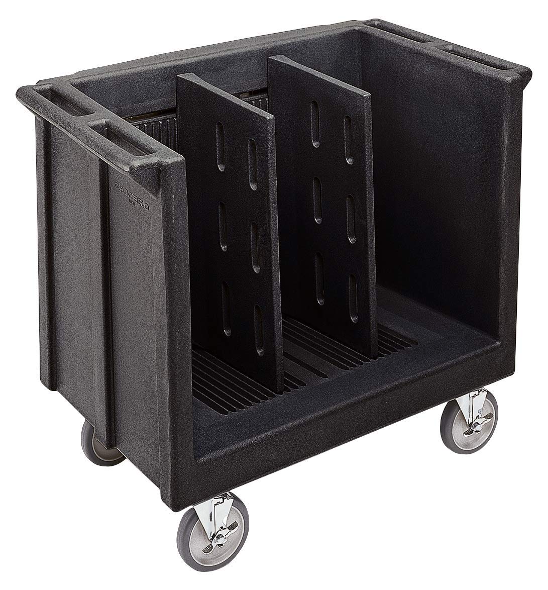Adjustable Dish/Tray Cart with 2 Dividers Black Case of by Cambro – Plastic, Black, Model TDC30110