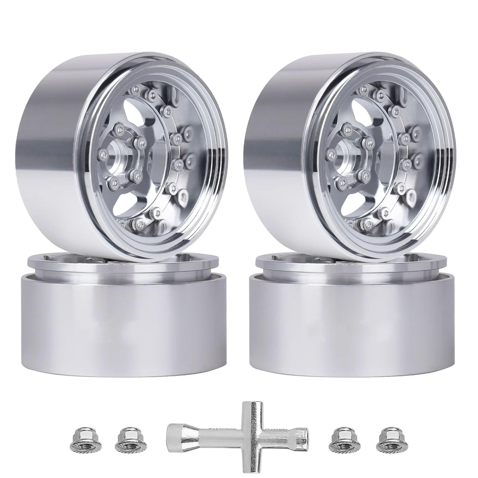 1.9 Roues Beadlock pour Axial pour SCX10 pour TRX4 pour Redcat RC